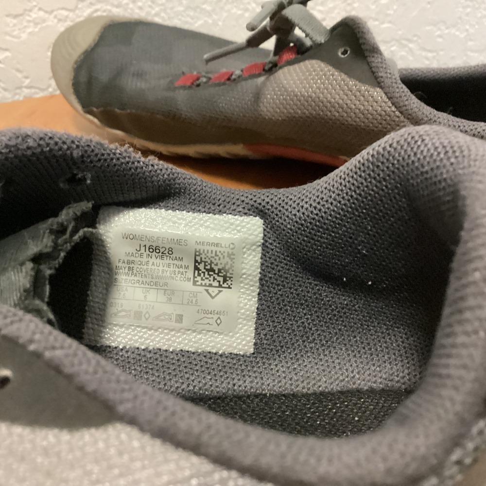 Merrell Vapor Glove 4 Womens 7.5 Minimalist Barefoot‎ Running Shoes Gray J16628 - Picture 7 of 12
